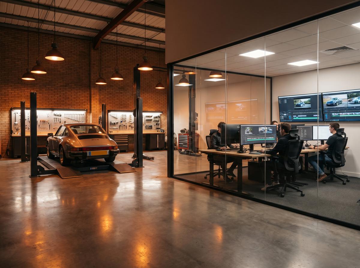 寸止挑战汽车改装公司门店